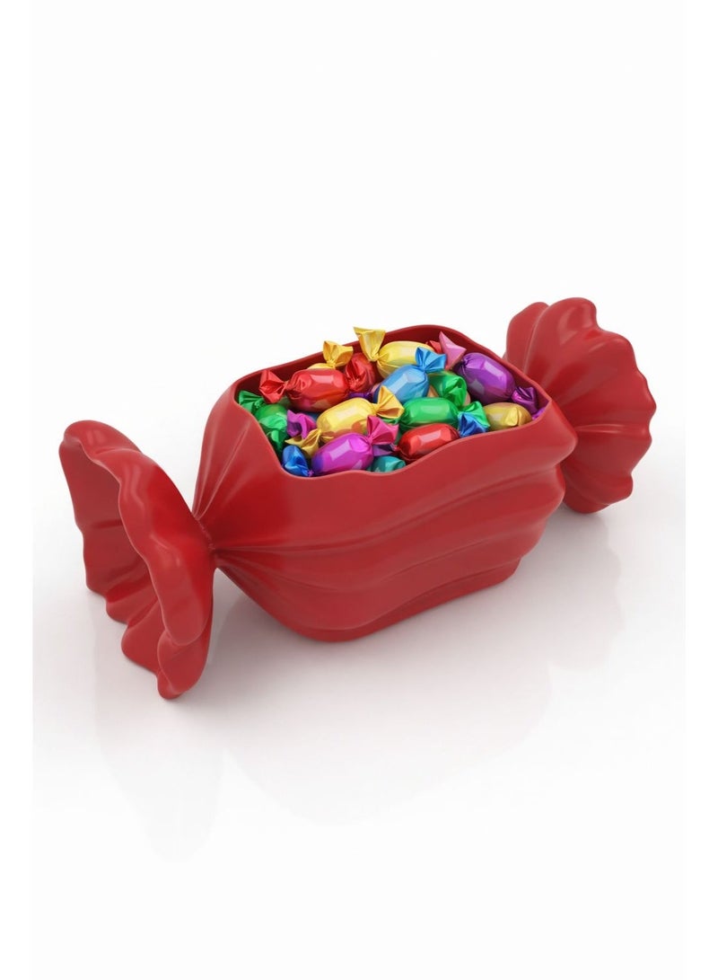 Decorative Candy-Shaped Dessert Serving Bowl – Appetizer & Sweets Plate - Image 1