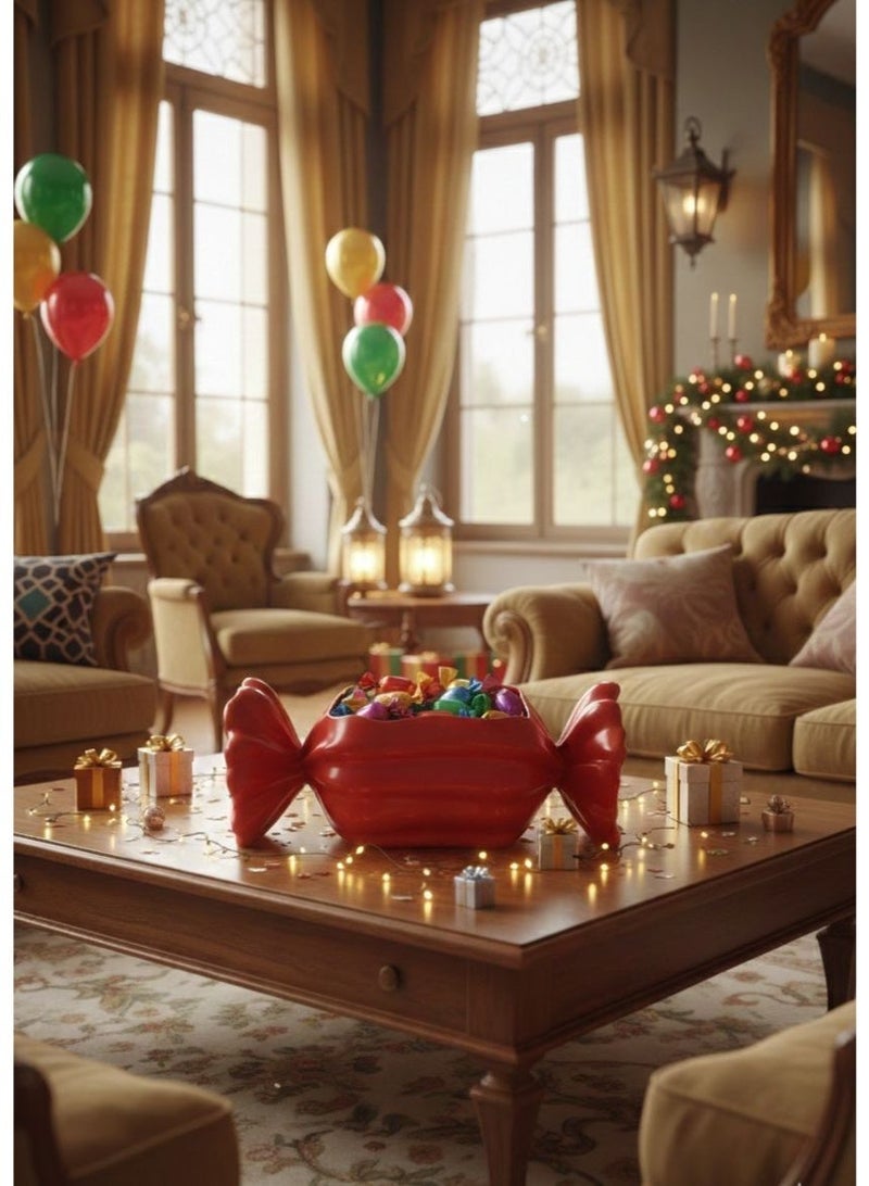 Decorative Candy-Shaped Dessert Serving Bowl – Appetizer & Sweets Plate - Image 2
