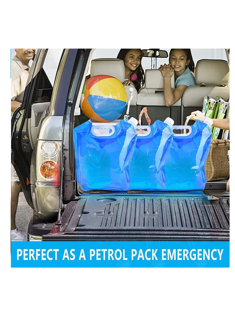 Generic - Folding Water Container, 5L+10L Outdoor Bag Car Carrier Container for Sport Camping Hiking Picnic BBQ Resistant Gift - Image 1