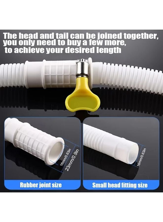 118.11 Inch Multi Function Faucet Extension Pipe with Fittings Sink Drain Hose - Image 5