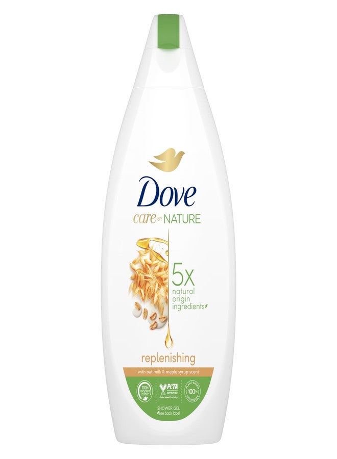 Unilever Dove Care By Nature Replenishing Shower Gel with Oak Milk & Maple Syrup, Body Wash Plant-based Moisturizers to deliver Softer Skin 400ml (13.52 fl oz) - Image 1