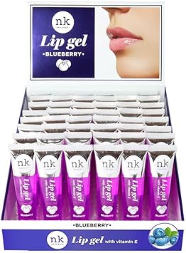 Nicka K New York NK lip gloss gel 15ml Vitamin E Shiny Nourishes Blueberry Peach Mango and Watermelon flavoured by Nicka K Multi Pack Of 4 - Image 3