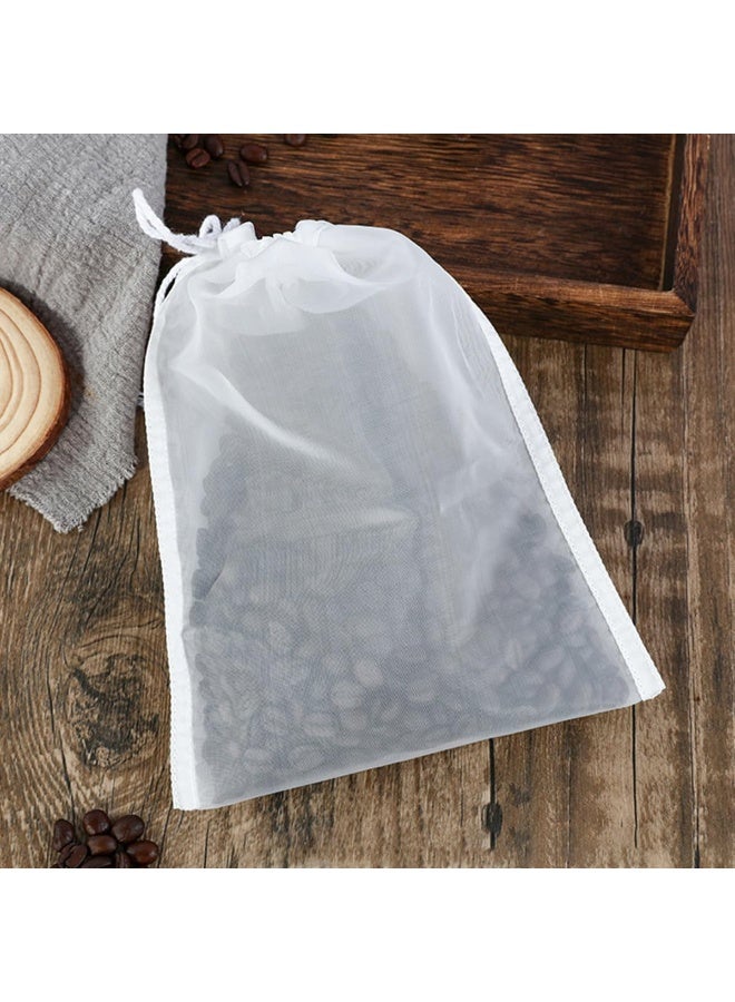 ECVV Ecvv 3Pcs Reusable Coffee Filter Bags Fine Mesh Nylon Straining Bag Food Strainer Bag For Nut Milk Green Juice Cold Brew Home Brewing 74 Micron 8"X12"  - Image 1