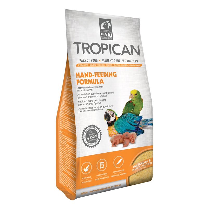 Hari Tropican Bird Food Hagen Parrot Food Hand Feeding Formula Easy to Mix 14 oz Bag
