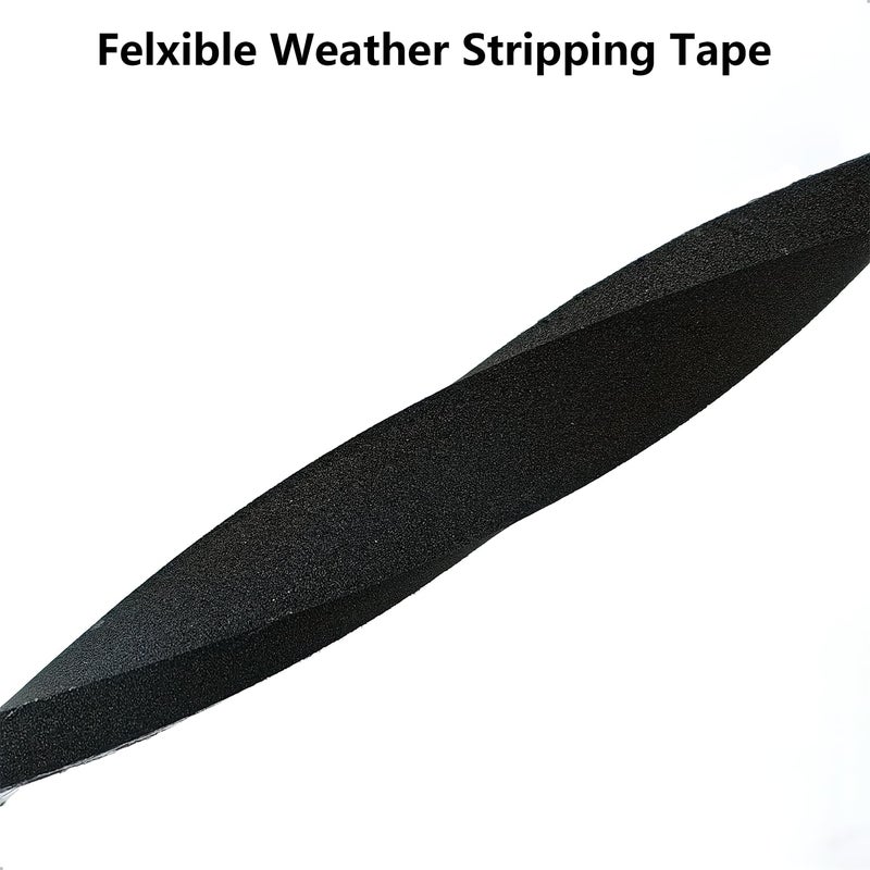 Topiverse Weather Stripping Door Seal Strip, Strong Adhesive, Weatherproof, Reduce Noise, Gap Filler, Foam Insulation Tape for Doors and Windows (1/2 in x 1/4 in x 13 Ft) - Image 4