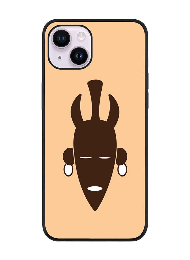 Stylizedd Rugged Black edge case for Apple iPhone 14 Plus Slim fit Soft Case Flexible Rubber Edges Anti Drop TPU Gel Thin Cover - Tribal Doctor - Image 1