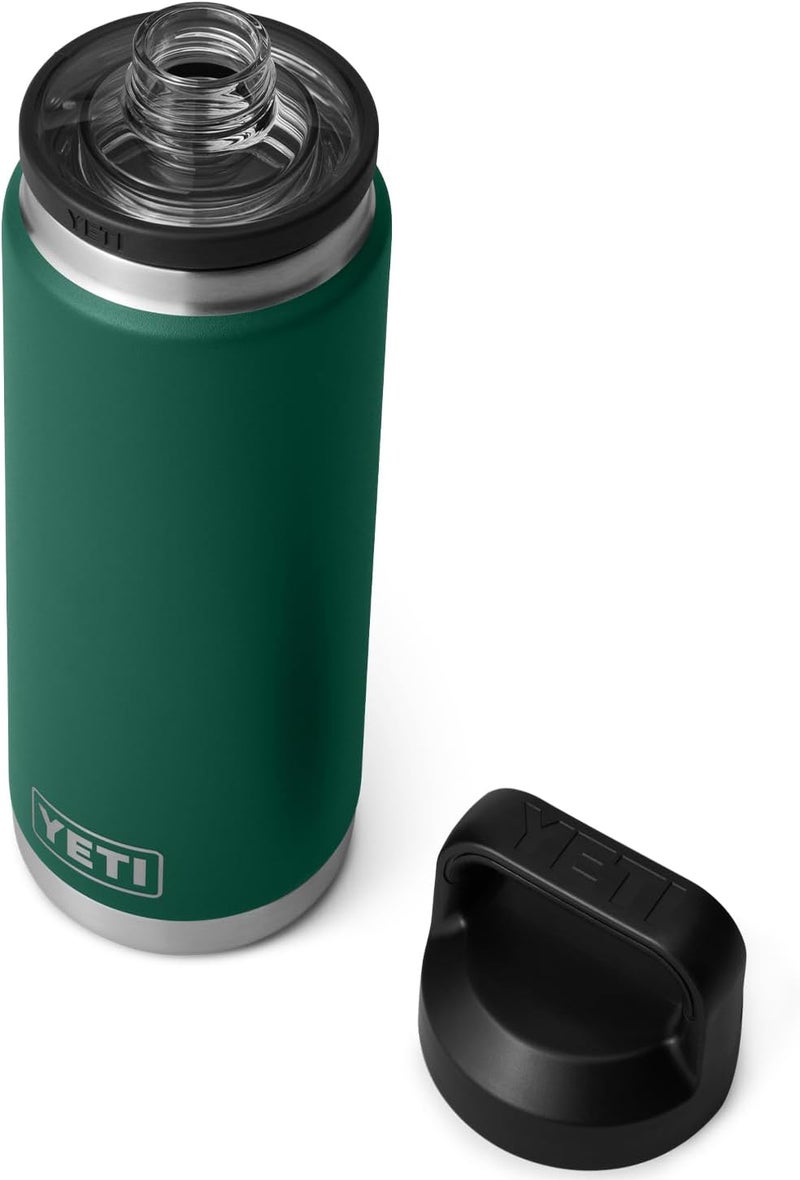 YETI زجاجة رامبلر سعة 26 أونصة، معزولة بالفراغ، مانعة للتسرب، من الفولاذ المقاوم للصدأ مع غطاء شوق - Image 1