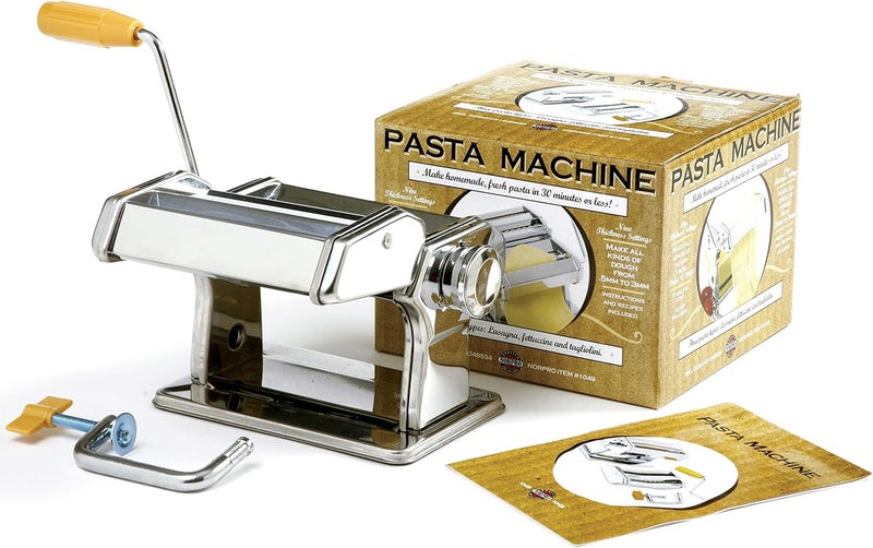 Norpro Manual Pasta Machine with Stainless Steel Construction - Image 4