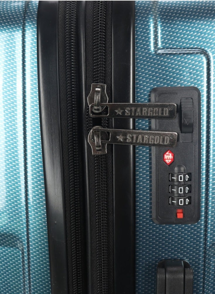 ستارجولد طقم حقائب سفر بعجلات من 3 قطع TPC عجلات جانبية صلبة مع قفل TSA - Image 4
