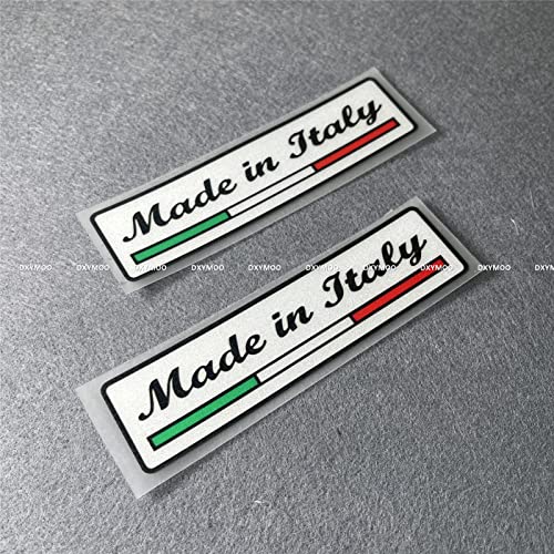 DXYMOO Made in Italy Italia Car Stickers Applique Auto Window Motorcycle Helmet Vinyl Decals 105x27cm 2PCS - Image 1