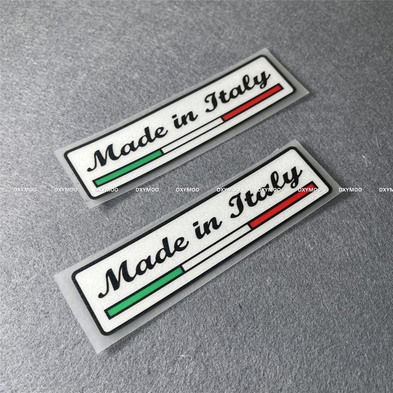 DXYMOO Made in Italy Italia Car Stickers Applique Auto Window Motorcycle Helmet Vinyl Decals 105x27cm 2PCS - Image 3