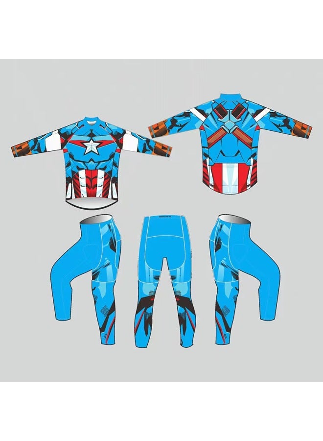 New Long-sleeved Children's Bicycle Balance Wheel Pulley Riding Clothing Breathable Quick-drying Riding Equipment