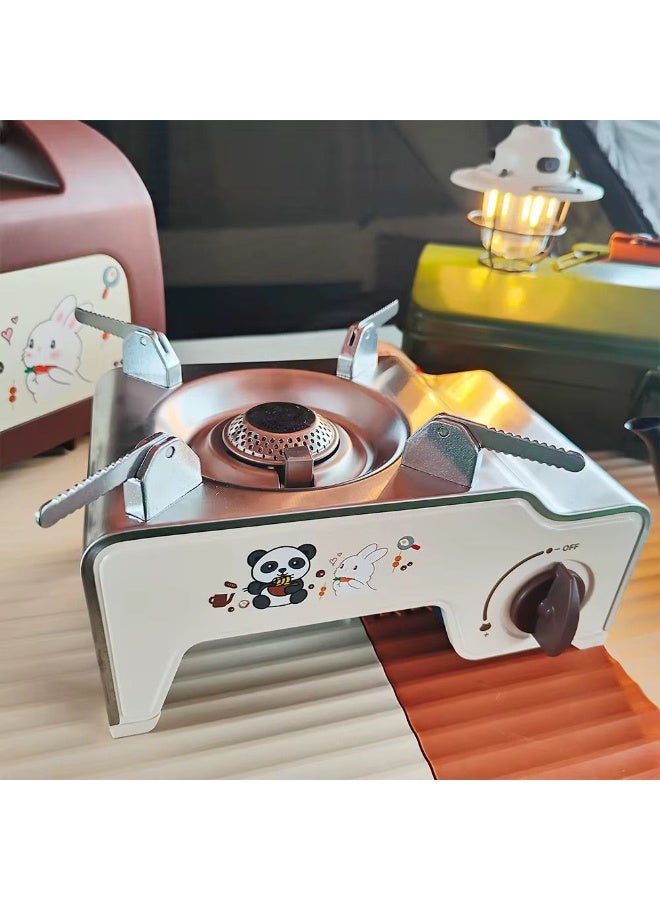 بلو فاير موقد غاز كاسيت محمول للرحلات بقوة 1940 واط – صغير ومتين من الفولاذ للكامبينغ والهايكنغ والرحلات والتخييم والشواء والسفر – تصميم خفيف ومدمج 22.6×15.6×12.5 سم للطهي الخارجي والطوارئ - Image 5