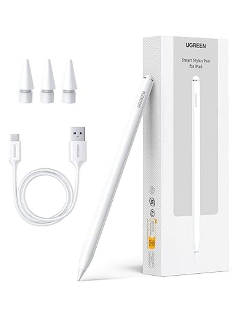 يوجرين إيكو قلم UGREEN LP787 Active لجهاز Apple iPad USB-C LED أبيض - Image 1