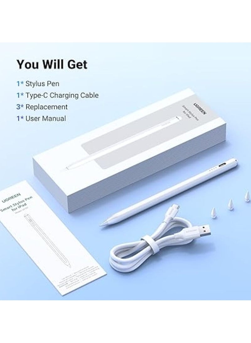 يوجرين إيكو قلم UGREEN LP787 Active لجهاز Apple iPad USB-C LED أبيض - Image 2