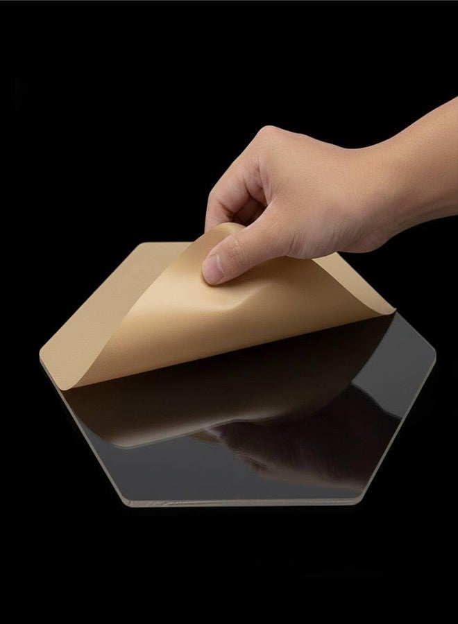 OM KRAFT Acrylic Ganache Board Hexagon 12.25 Inch (Pack of 2) | 3mm Thick Transparent Cake Board Discs for Sharp Edges | Smooth Finishing Board for Ganache, Buttercream & Fondant |Cake Decorating Tool - Image 3
