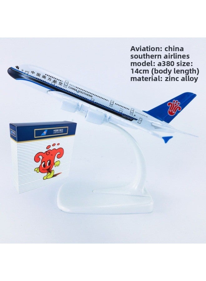 Special Offer-Alloy China Southern Airlines China Eastern Airlines Hainan Airlines Sichuan Airlines Simulation Aircraft Model-Color:14cma380 China Southern Airlines  - Image 1
