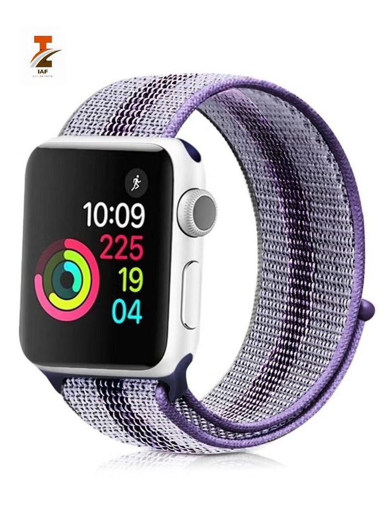 إيف سوار رياضي من النايلون لساعة أبل 45 مم 44 مم 42 مم ، حزام بديل ناعم لسلسلة iWatch 7/6 / SE / 5/4/3/2/1
