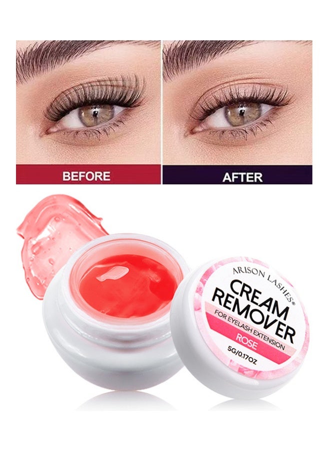 ARISON LASHES Cream Remover For Eyelash Extension, Lash Extension Remover Dissolves Powerful For Lash Extensions Lash Glue Remover Low Irritation For Sensitive Skin 5G (Rose) - Image 1