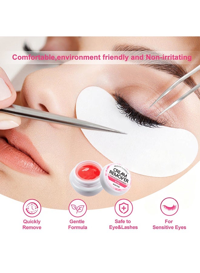 ARISON LASHES Cream Remover For Eyelash Extension, Lash Extension Remover Dissolves Powerful For Lash Extensions Lash Glue Remover Low Irritation For Sensitive Skin 5G (Rose) - Image 2