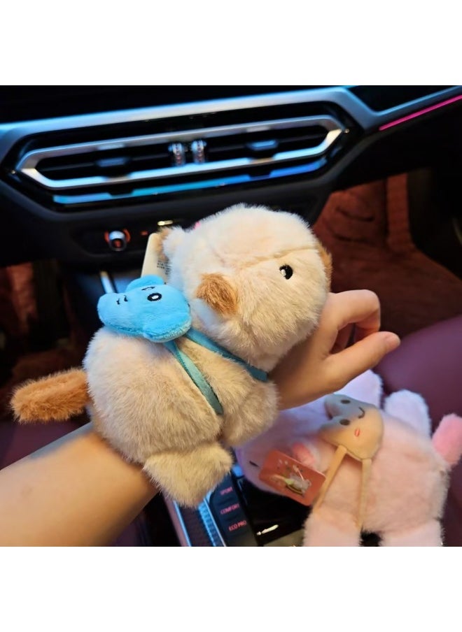 Outlet Sports Capybara Snap Ring Bracelet Tail Can Turn Internet Red Capibala Doll-Specifications:23cm Brown Frog Style-Color:Kapibala Wrist-mink Fabric