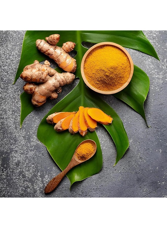 minature Wild Turmeric Powder by mi nature | Kasturi Manjal(Jungli Haldi/Amba haldi) |Curcuma Aromatica || Dark Spot, Pigmentation,Tan Removal|Naturally refreshed Even Skin| 227g (Pack of 2) - Image 2