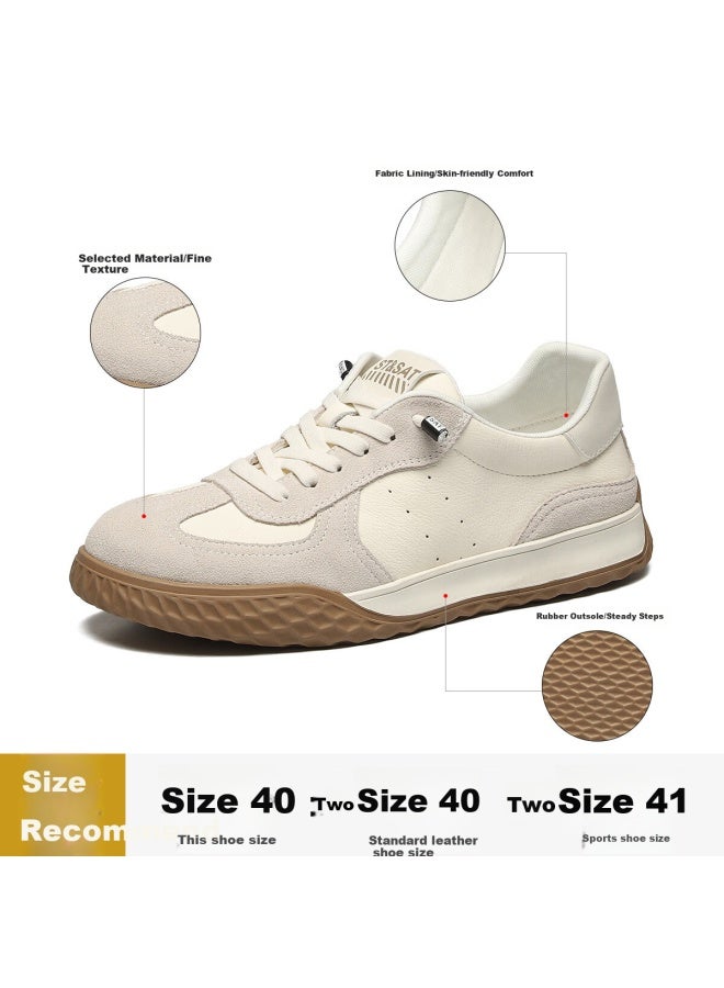 St&Sat Saay Men's Shoes, Fashionable Trendy Men's Walking Shoes, Training Shoes, Versatile Sports Casual Shoes For Men, White, Size 43 - Image 3