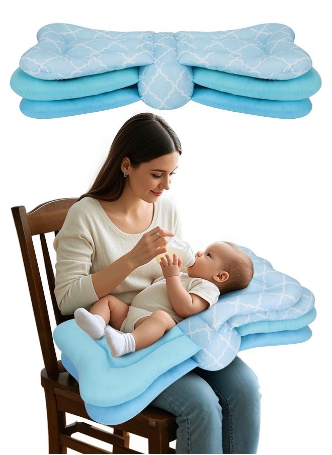 Generic - Nursing Pillow for Breastfeeding,Adjustable Baby Feeding Pillow for Bottle Feeding,Nursing Pillow More Support for Mom and Baby,Breastfeeding Essentials for Newborn, Blue - Image 1
