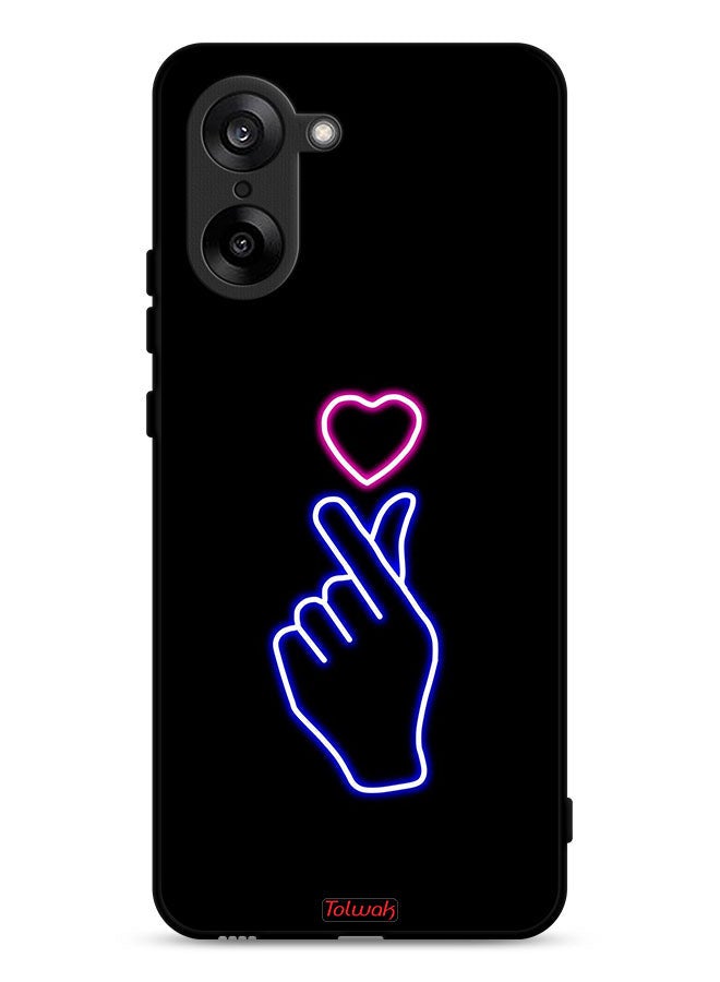 Tolwak OnePlus Nord CE5 Protective Case Cover Snap Heart Art - Image 1