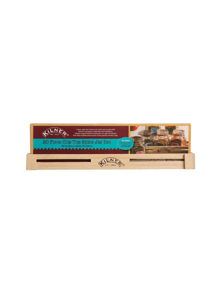 Kilner طقم برطمانات توابل زجاجية بسعة 70 مل مع غطاء مشبك - Image 2