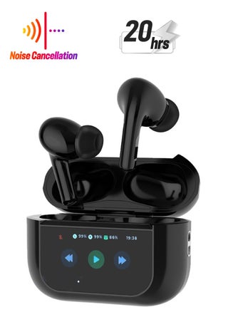 Earbuds Pro 2 With Touch Display with Environmental Noise Cancellation and ANC / Deep Bass / Touch Control / 20 Hours Working Time /1.47-inch Screen size - Black - pzsku/Z4B085010C5C8D99B54FBZ/45/1741330250/c77e8e46-e040-4234-bee6-1328c2a0a2ce