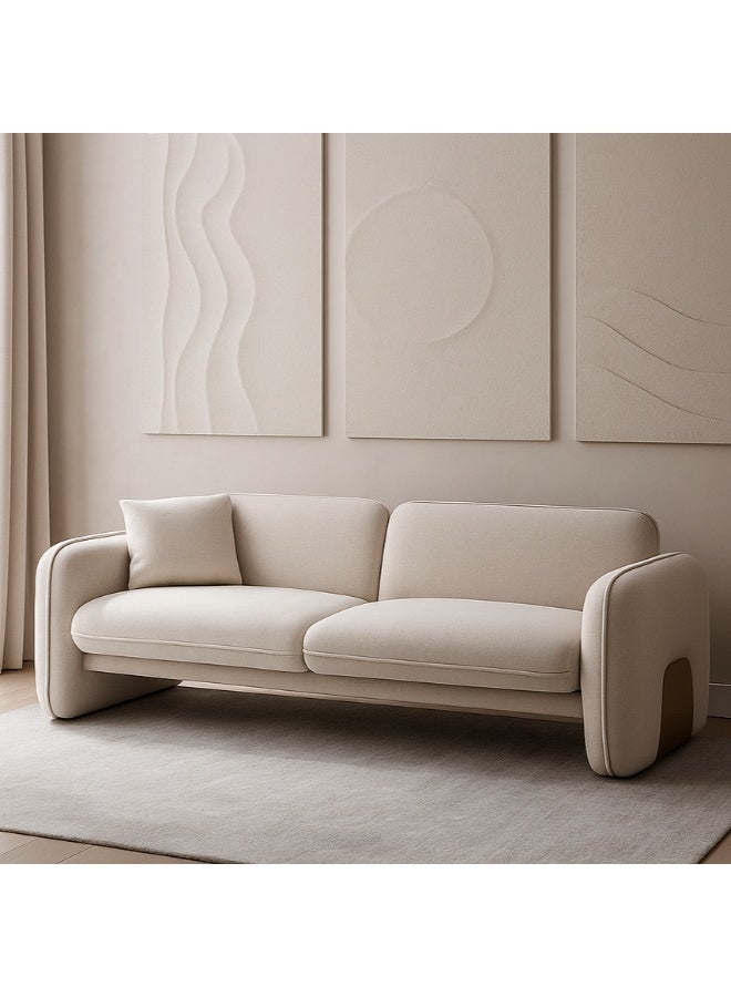 Baytonia Bono Trio Sofa - Beige and Gold - Image 1