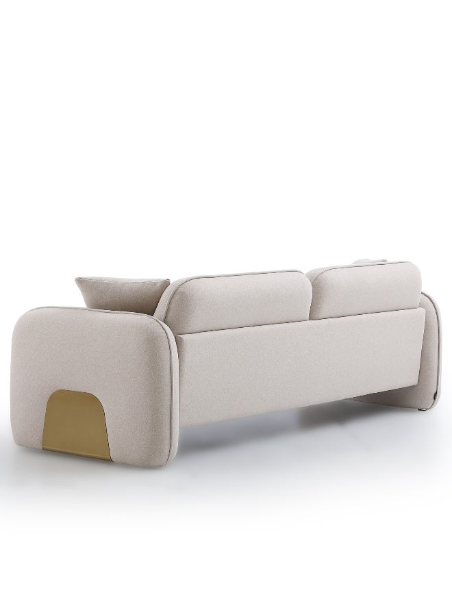 Baytonia Bono Trio Sofa - Beige and Gold - Image 4
