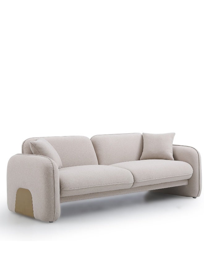 Baytonia Bono Trio Sofa - Beige and Gold - Image 2