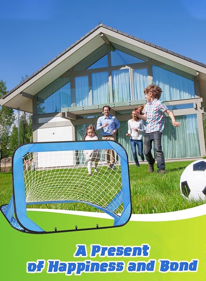 Garlo Soccer Goal, 4 Modes Pop Up Football Goals for Kids, Foldable and Portable Soccer Goal net with Carry Bag, Football Training Equipment for Indoor, Outdoor, Football Gifts for Boys Girls - Image 5