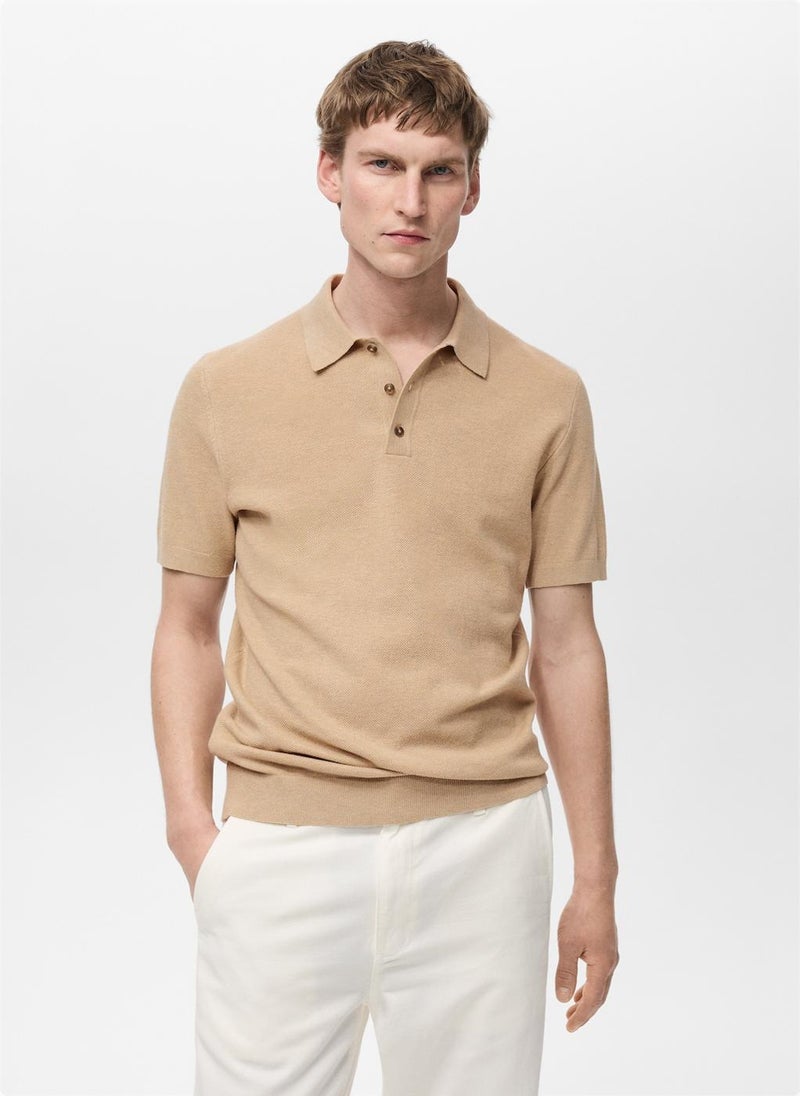 Mango Man Structured Polo  - Image 1