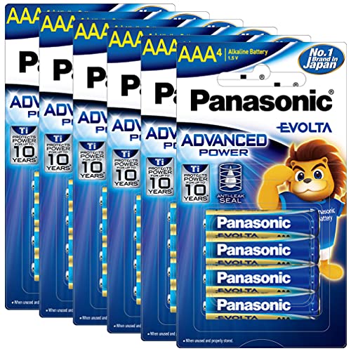 Panasonic Evolta AAA Alkaline Advanced Power, Extra Power Formula, no Mercury add, Anti-Leak Seal, Protects Power for up to 10 Years, Pack of 24 - Image 1