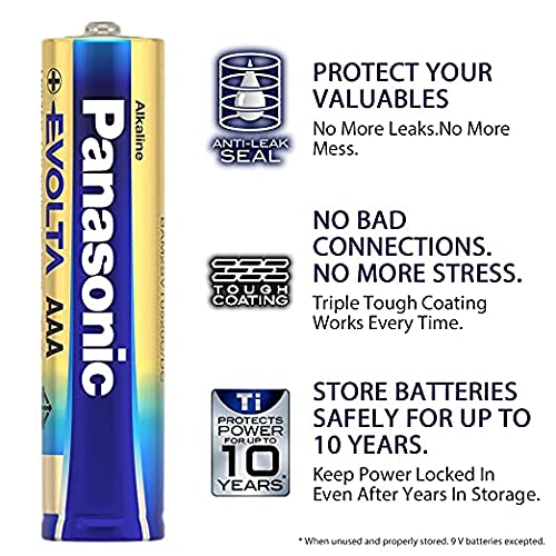 Panasonic Evolta AAA Alkaline Advanced Power, Extra Power Formula, no Mercury add, Anti-Leak Seal, Protects Power for up to 10 Years, Pack of 24 - Image 4