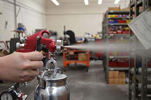 Astro Pneumatic Tool أداة أسترو نيوماتيك 4008 مسدس رش مع كوب - مقبض أحمر 1.8 مم - Image 2