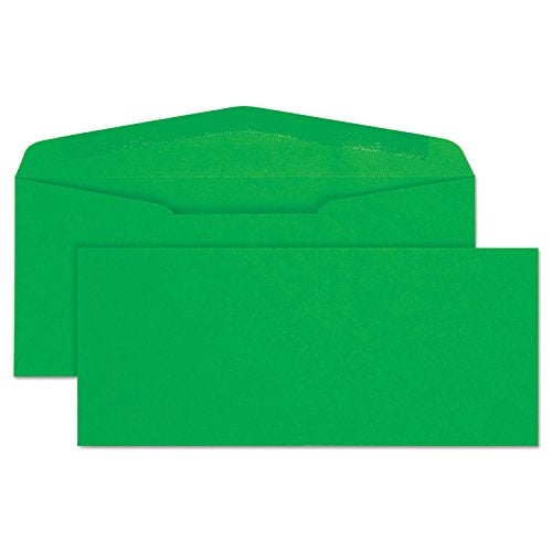Quality Park Colored Envelope, Traditional, #10, Green, 25 per Pack (11135) - Image 1