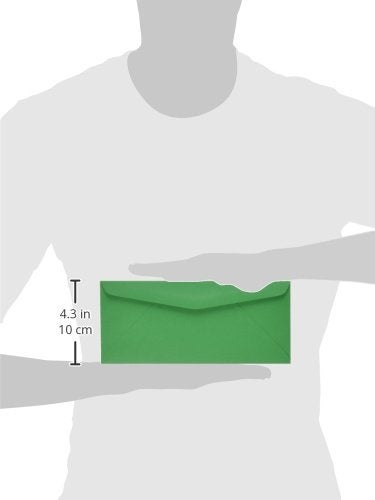 Quality Park Colored Envelope, Traditional, #10, Green, 25 per Pack (11135) - Image 3