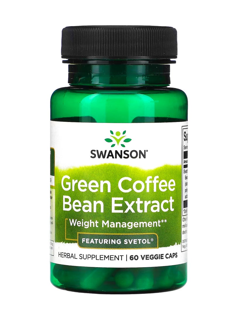 سوانسون مستخلص حبوب القهوة الخضراء  60 كبسولة نباتية