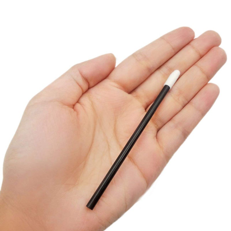 NESA Disposable Makeup Brush Set (Lip and Gloss Brush Wands Lipstick Applicators 50 Pcs) - Black - Image 3