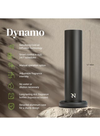 Updated Dynamo Plug & Play Waterless Diffuser, Smart Diffusers for Essential Oils Large Room, App or Manual Control, Cold-air Diffusers for Home, Office ~1000 sq.ft – Black - pzsku/Z4B08BB28AECA2A434C3FZ/45/_/1691022353/c8e59230-4367-4eef-b03f-810c9088ccb9
