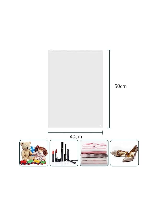 Zaboon Pcs Frosted Bags Agreon Frosted Resealable Bags Plastic Zip Lock Bags Travel Ziplock Bags For Clothes For Clothes Shoes Cosmetics Travel Accessories40 X 50Cm - Image 2