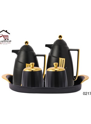 gold + black