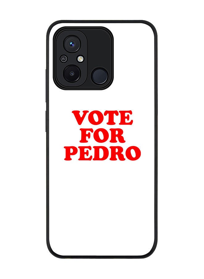 Stylizedd Rugged Black edge case for Xiaomi Redmi 12C 4G, Slim fit Soft Case Flexible Rubber Edges Anti Drop TPU Gel Thin Cover -  Vote for Pedro - Image 1