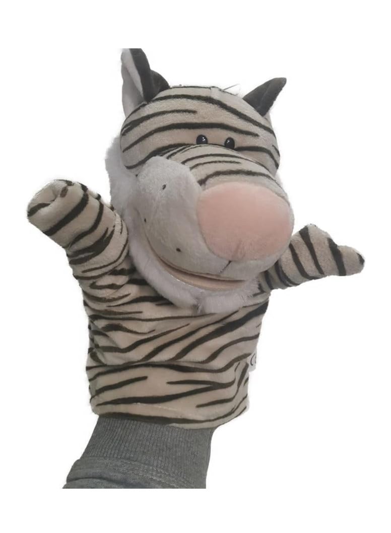 Fun Tiger Hand Puppet with Open Mouth, Educational Toy for Kids