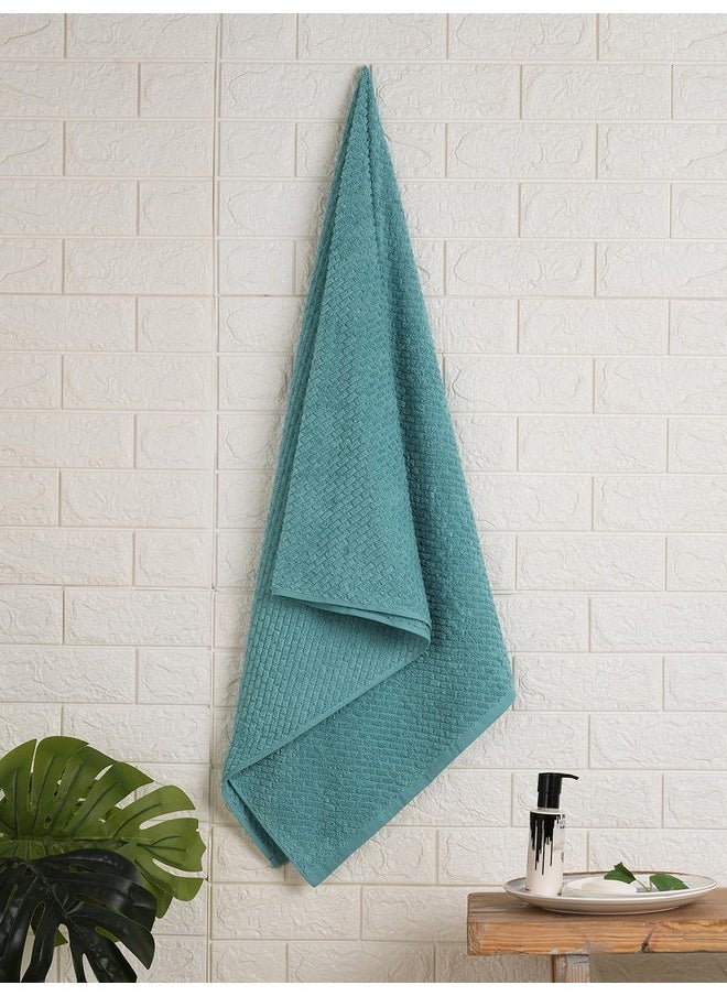 SPACES Spaces Genesis 100% Cotton Bath Towel-Dusty Turquoise  - Image 1