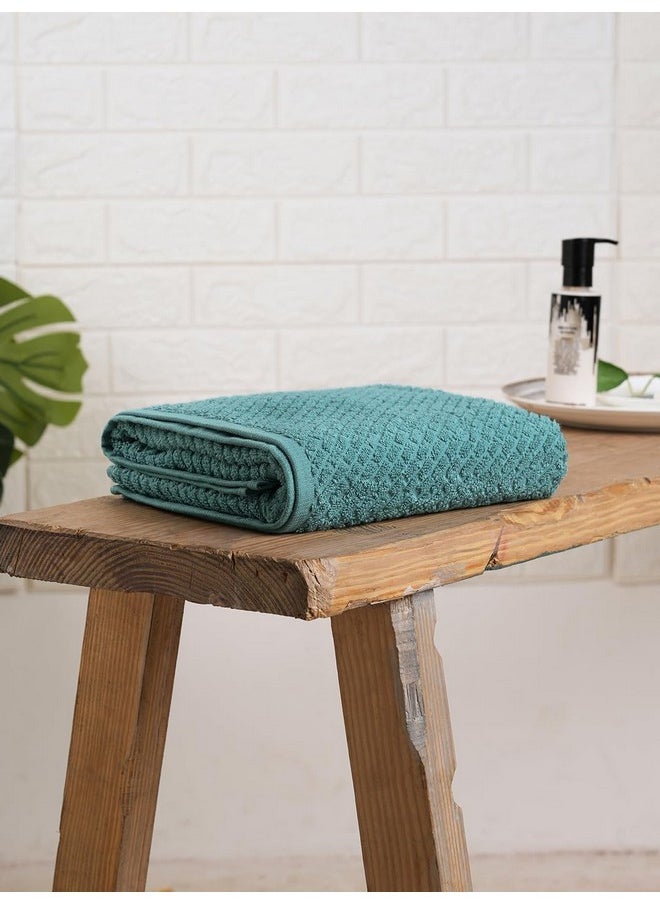 SPACES Spaces Genesis 100% Cotton Bath Towel-Dusty Turquoise  - Image 2